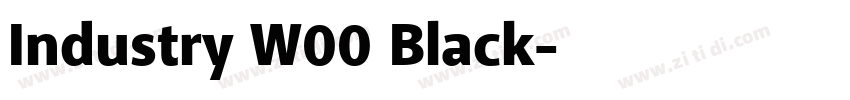 Industry W00 Black字体转换